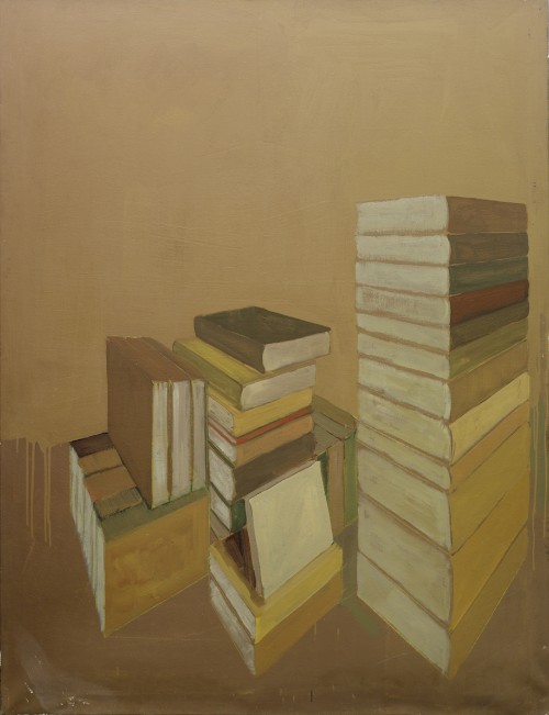 Los libros, 1990 Acrílico 162 x 130 cm