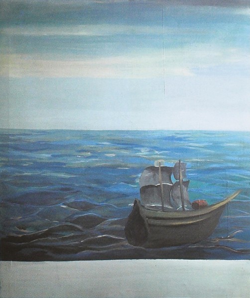   El  barco, 1986 Acrílico/lienzo 146 x 120 cm