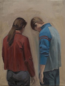 Dos figuras, 2008 Óleo 81 x 60 cm